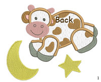 Cow back button